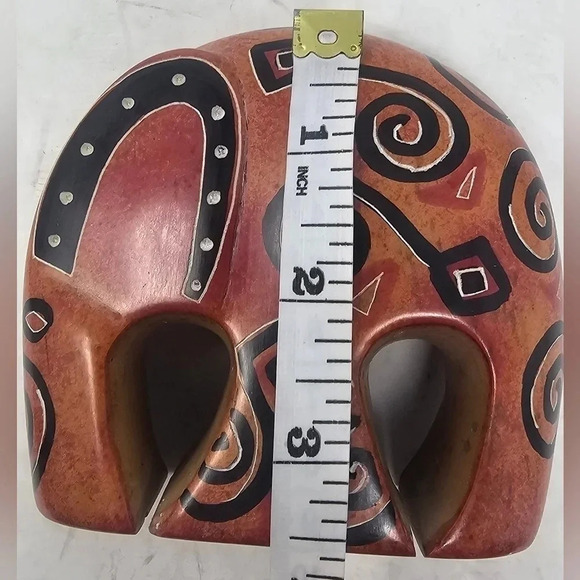 Swahili Imports Handmade Soapstone Nesting Elephant Paperweight from Kenya - Picture 12 of 12